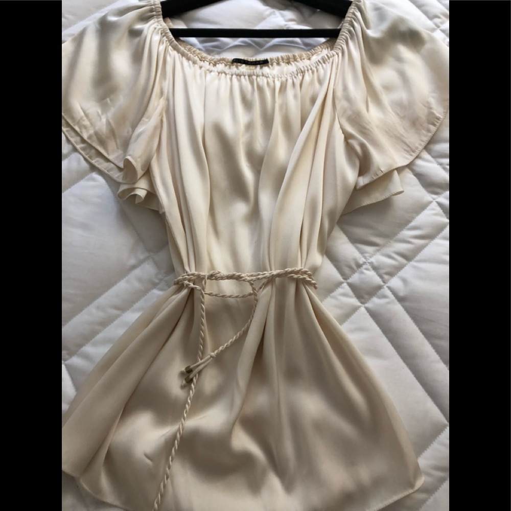Ivory silk blouse